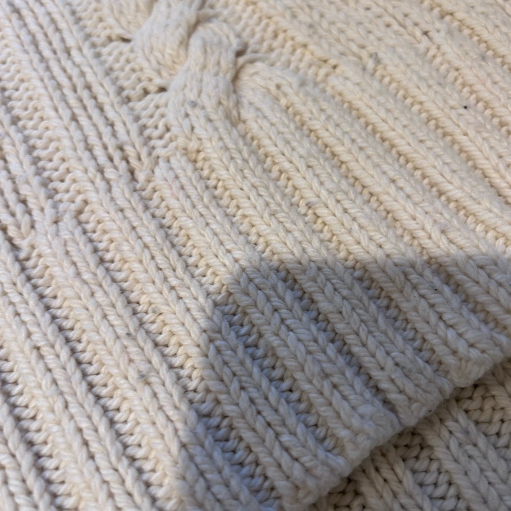 American Eagle Y2K Wool Blend Cable Knit Wide Cowl Neck Short Sleeve. Bella Swan - Picture 12 of 14